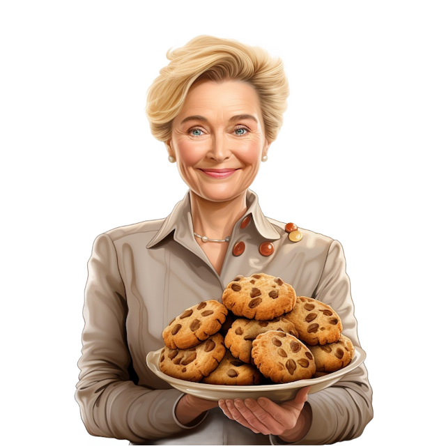 Frau mit Keksen